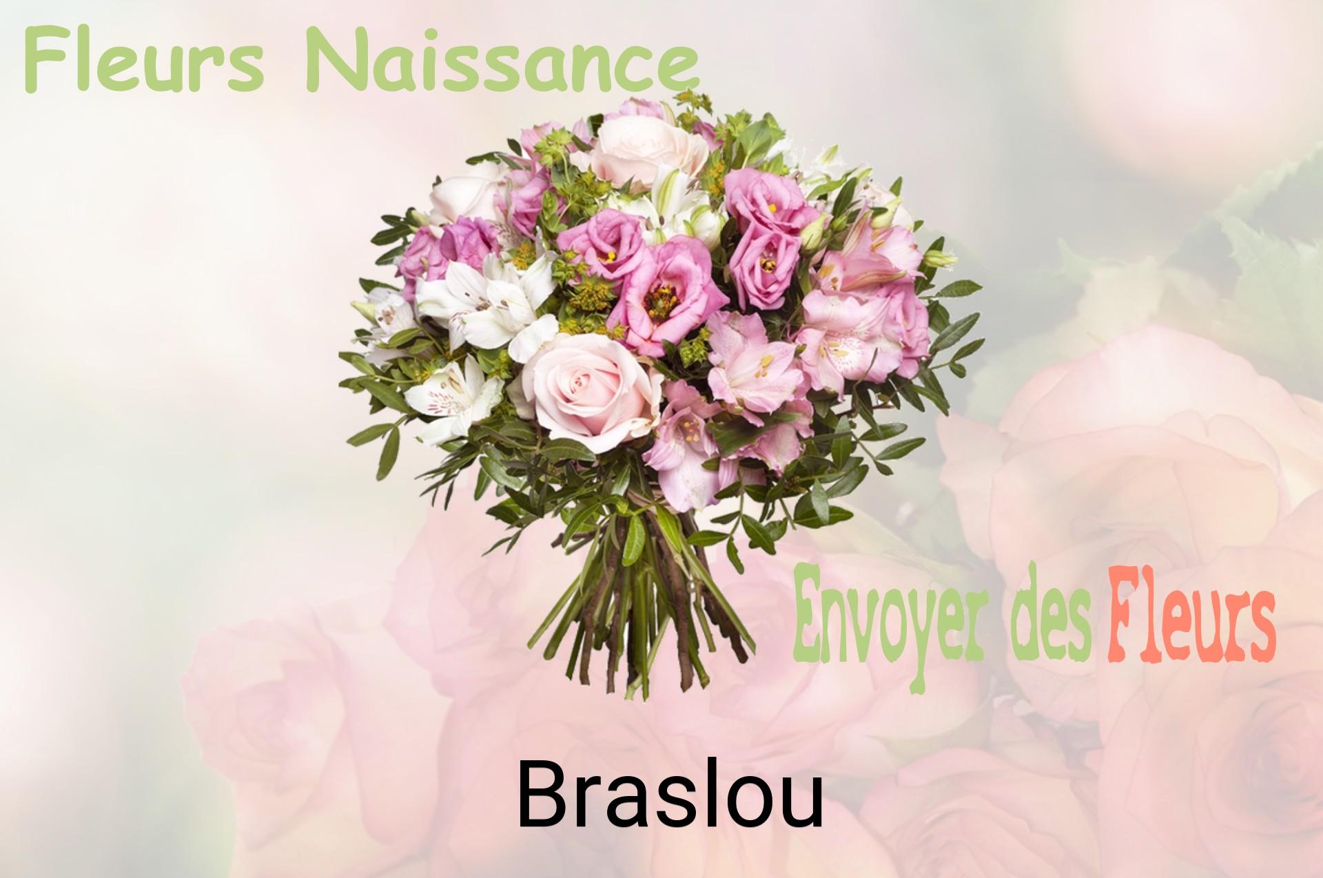 Bouquet de fleurs de naissance livré à Braslou